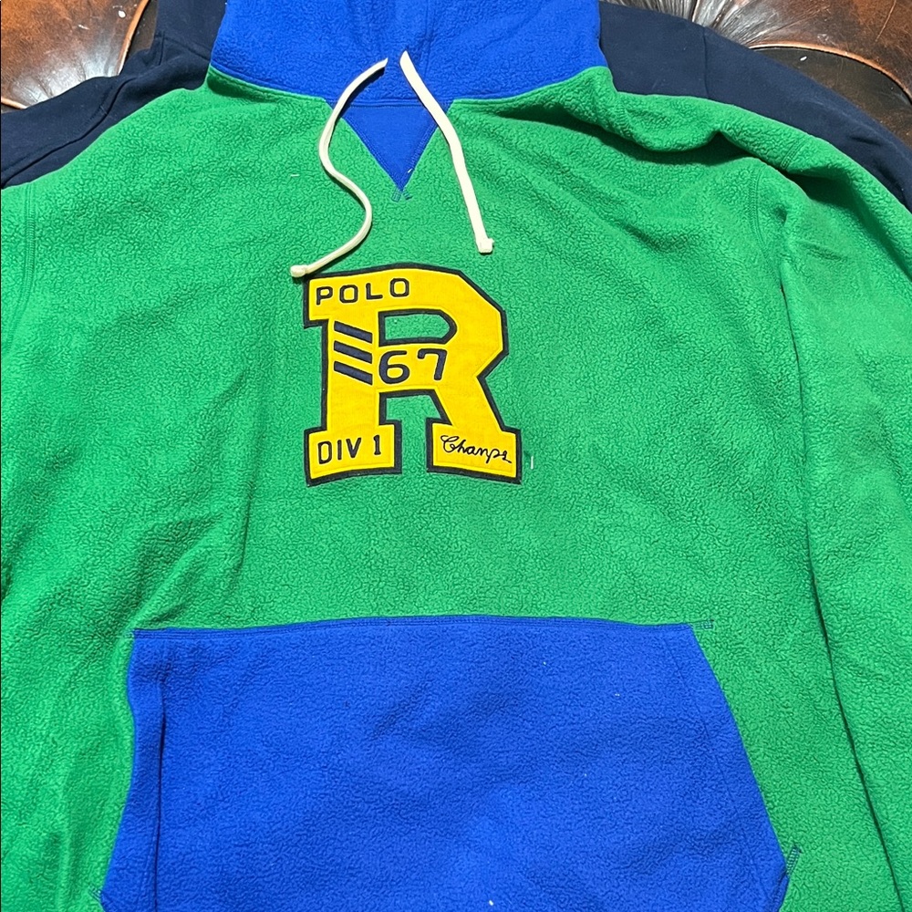 Polo by Ralph Lauren Green and Blue Sweater